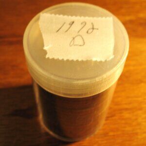 1972 D EISENHOWER 1 DOLLAR COINS ROLL OF 20